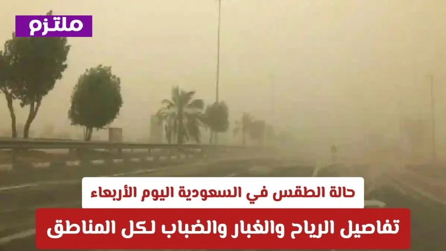 تعرّف على توقعات الطقس في السعودية اليوم الأربعاء: رياح وغبار وضباب في كافة المناطق