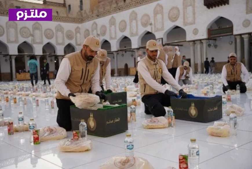 10 آلاف وجبة إفطار يومياً في أكبر مائدة إفطار بالجامع الأزهر خلال شهر رمضان من بيت الزكاة والصدقات