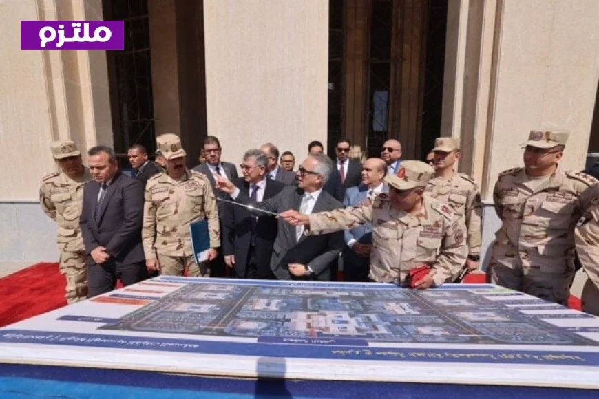 وزير العدل يقوم بجولة تفقدية لمشروع مدينة العدالة في العاصمة الإدارية الجديدة