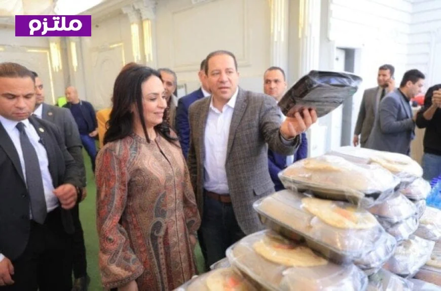 زيارة وزيرة التضامن لمقر إطعام جمعية الأورمان في إمبابة لتعزيز العمل الاجتماعي