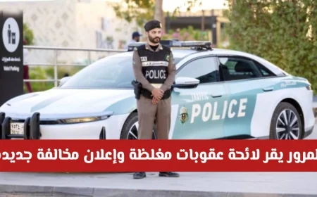 المرور السعودي يعلن عقوبات صارمة ومخالفة جديدة تدخل حيز التنفيذ عاجلاً