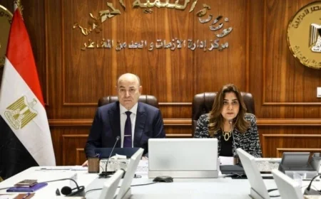 متابعة وزيرة التنمية المحلية ومستشار رئيس الجمهورية للموقف التنفيذي لملفات هامة