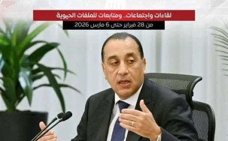 استعدادات قطاع الطاقة تتصدر أجندة رئيس الوزراء وسط التصاعد في الحرب الأمريكية الإيرانية أبرز أنشطته خلال الأسبوع