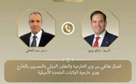 وزير الخارجية يناقش مع نظيره الأمريكي أحدث التطورات في الأوضاع الإقليمية