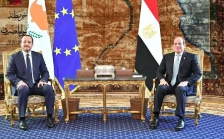 الرئيس السيسي والرئيس القبرصي يؤكدان أهمية الالتزام باتفاق وقف الحرب في غزة