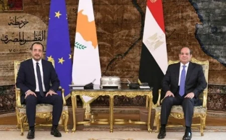 الرئيس السيسي يشدد على ضرورة احتواء تصعيد الأوضاع في الشرق الأوسط خلال لقائه مع نظيره القبرصي