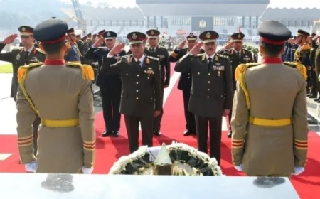 الرئيس السيسي يعين وزير الدفاع لوضع إكليل زهور على النصب التذكاري لشهداء الجيش المصري