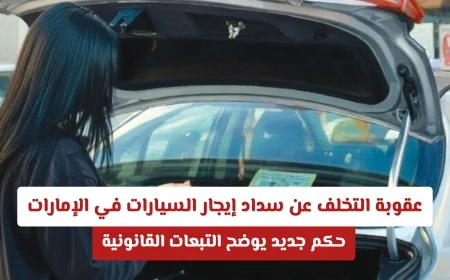 التبعات القانونية للتخلف عن دفع إيجار السيارات في الإمارات: حكم جديد يحدد العقوبات