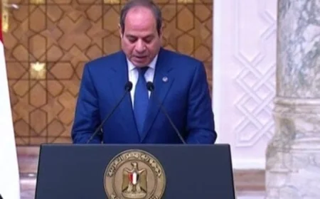 الرئيس السيسي يؤكد أن القضية الفلسطينية هي قلب النزاع في الشرق الأوسط