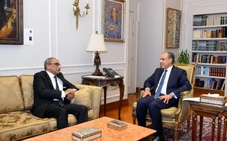 وزير الخارجية يلتقي أمين عام مجلس الوحدة الاقتصادية العربية لتعزيز التعاون الاقتصادي