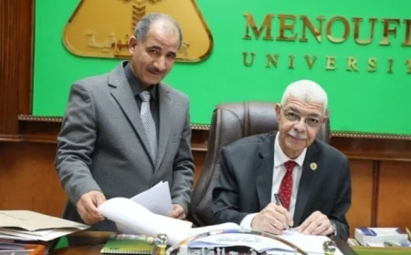 رئيس جامعة المنوفية يعلن نتائج الفصل الدراسي الأول لكلية الهندسة الإلكترونية في منوف