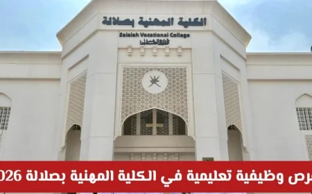 فرص وظيفية مميزة في الكلية المهنية بصلالة لعام 2026: اكتشف تفاصيل التقديم والتخصصات المتاحة