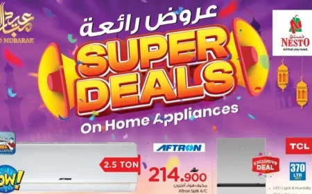 استمتع بأقوى تخفيضات نستو عمان في عيد المبارك 2026 على الأجهزة المنزلية