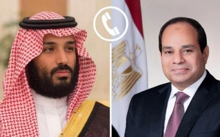 الرئيس السيسي يؤكد لولي العهد السعودي دعم مصر الثابت للمملكة عبر اتصال هاتفي