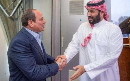 ولي العهد السعودي يشيد بدور مصر المحوري في تعزيز استقرار الدول العربية