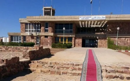 موافقة على تخصيص 633.19 فدان لتطوير مطار سانت كاترين بتحسينات جديدة