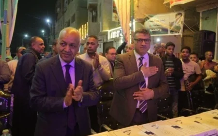 خمسة آلاف صائم يحتفلون على أطول مائدة في قنا وتكريم حفظة القرآن في فعالية وطنية مميزة