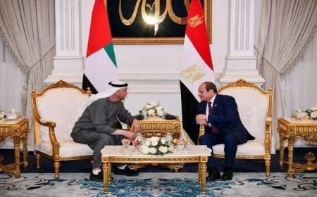 الرئيس السيسي يعبر عن دعم مصر اللامحدود لأمن واستقرار الإمارات