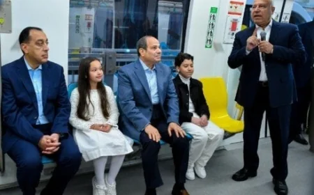 إطلاق مونوريل شرق النيل في مصر وزير النقل يوضح للرئيس السيسي أهمية المشروع ومميزاته