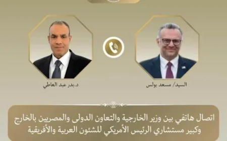 وزير الخارجية يدعو كبير مستشاري ترامب لتوحيد الجهود من أجل خفض التصعيد