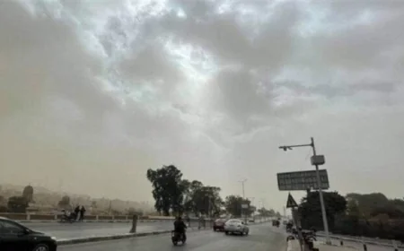 الأرصاد الجوية تحذر المواطنين من طقس متقلب ثاني أيام العيد مع رياح قوية وأتربة وأمطار متوقعة