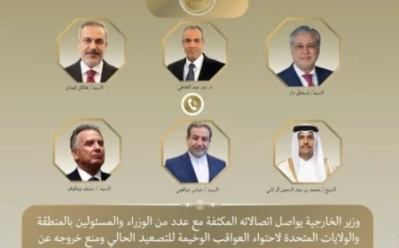 استعدادات وزير الخارجية لمواجهة تصعيد الأوضاع من خلال اتصالات مكثفة مع المسؤولين في المنطقة وأمريكا