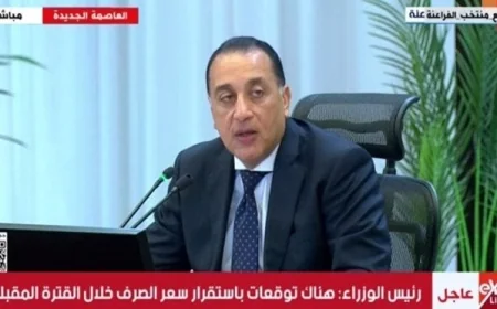 رئيس الحكومة يؤكد توافر السلع الأساسية في سوق العبور قبل المؤتمر الصحفي