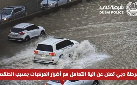 شرطة دبي تكشف عن آلية تعويض أضرار المركبات جراء الطقس وهل يغطيها التأمين