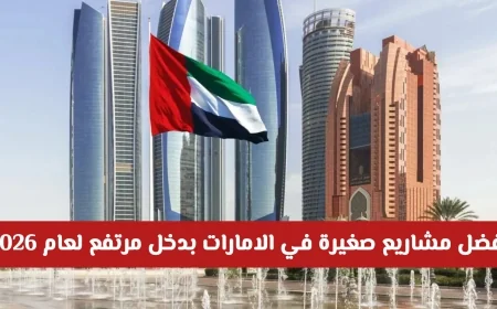 اكتشف أفضل المشاريع الصغيرة المربحة في الإمارات لعام 2026 لتحقيق دخل مرتفع