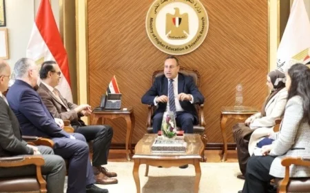 قنصوة يؤكد خلال لقائه رئيس جامعة بون الألمانية أن التعليم العالي في مصر يشهد طفرة نوعية ملحوظة