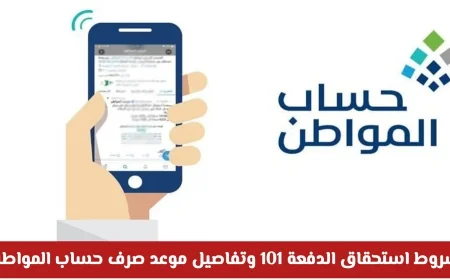 شروط استحقاق الدفعة 101 لحساب المواطن وموعد الصرف وتحذير من توقف الدعم