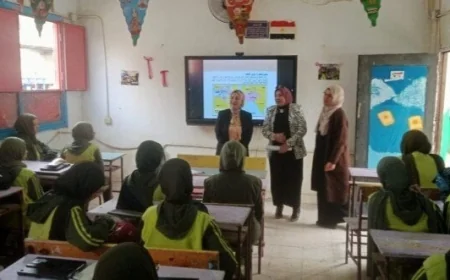 مدير تعليم القاهرة تستعرض أحدث المستجدات في مدارس شرق وغرب مدينة نصر