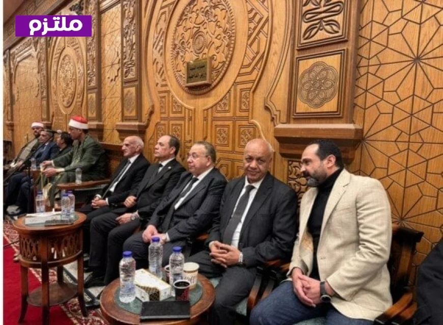 مصطفى بكري ورموز الدولة والإعلاميين يشاركون في عزاء شيخ الإذاعيين فهمي عمر صور