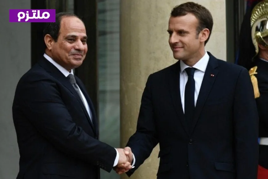 ماكرون يؤكد أهمية تأمين النقل البحري بعد اجتماعه مع الرئيس السيسي