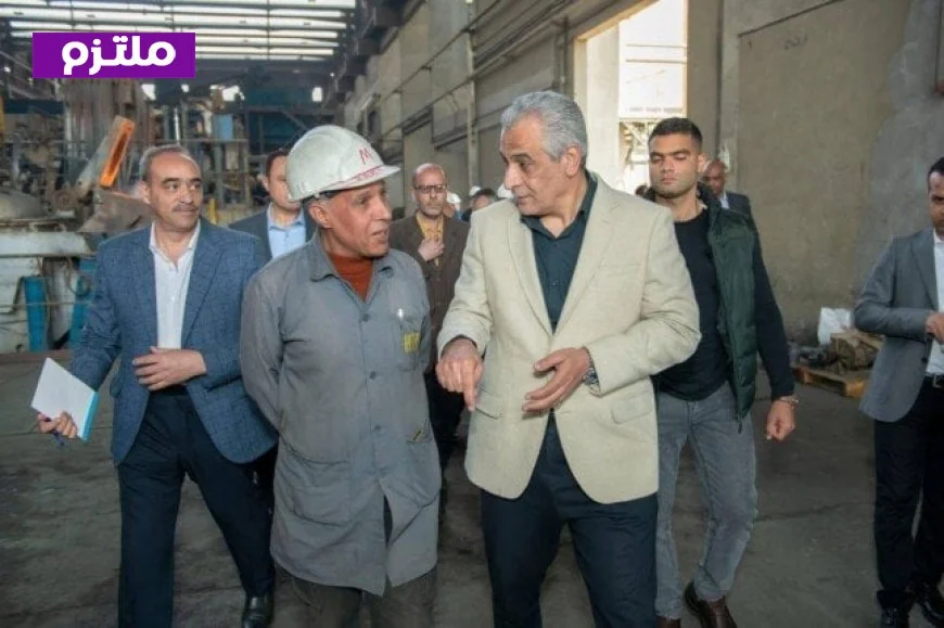 وزير الإنتاج الحربي يعلن عن مكافآت مفاجئة لعمال مصنع حلوان للمسبوكات خلال زيارة تفقدية