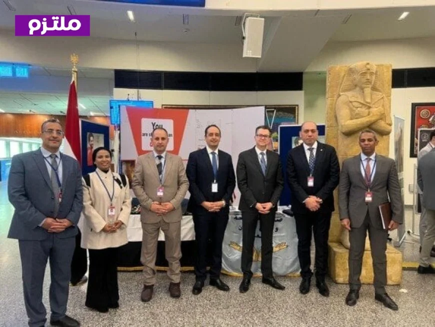 عمرو عثمان والسفير المصري في النمسا يطلقان معرض مكافحة الإدمان بالأمم المتحدة في فيينا