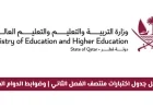 جدول اختبارات منتصف الفصل الثاني 2026 في قطر وضوابط الدوام الجديدة