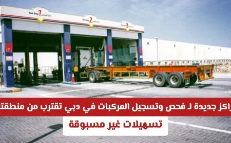 افتتاح مراكز جديدة لفحص وتسجيل المركبات في دبي مع تسهيلات غير مسبوقة تقترب من منطقتك