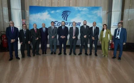 أكاديمية مصر للطيران تعزز شراكتها مع أكرون البريطانية وتستعرض أحدث صور التعاون