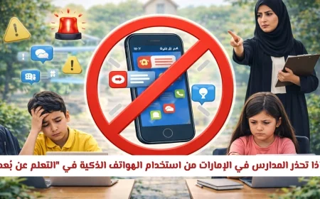 تحذير شديد من المدارس الإماراتية حول مخاطر استخدام الهواتف الذكية في التعلم عن بُعد