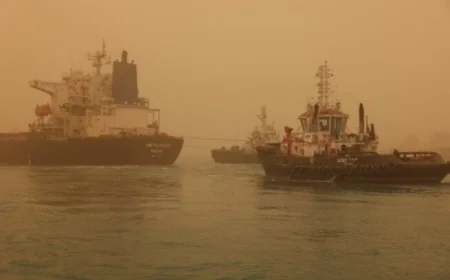 نجاح تعويم سفينة الصب XIN TAIN YUAN بعد جنوحها في قناة السويس يشعل الأمل في حركة الملاحة