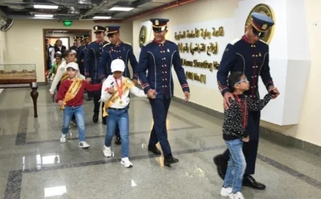 القوات المسلحة تحتفل مع أطفال مصر بيوم اليتيم بصور مميزة