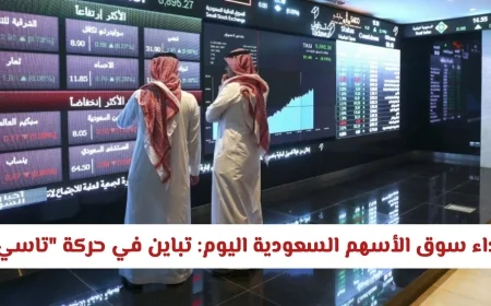 أداء سوق الأسهم السعودية اليوم يشهد تباينًا في حركة تاسي وارتفاعًا طفيفًا لنمو