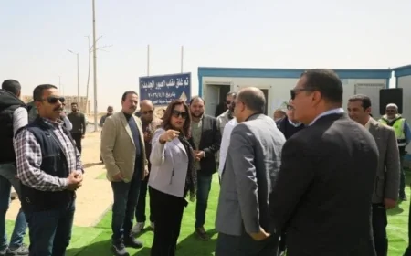 وزيرة التنمية المحلية تعلن غلق مقلب العبور وبدء تطويره لرفع كفاءته