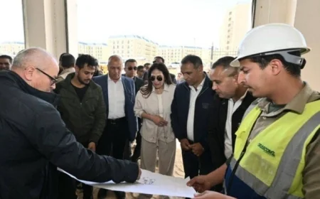 وزيرة الإسكان تستكشف الحي اللاتيني ومركز المؤتمرات والمعارض في مدينة العلمين الجديدة