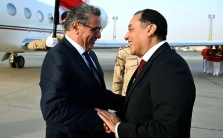 رئيس الوزراء يستقبل رئيس الحكومة المغربية لبدء أعمال اللجنة التنسيقية المشتركة الأولى