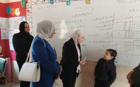 مدير تعليم القاهرة يقوم بجولة تفقدية مفاجئة في مدارس حلوان لتعزيز جودة التعليم