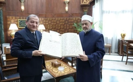 شيخ الأزهر يفتح أبواب التعاون العلمي والدعوي مع وفد رفيع المستوى من أوزبكستان