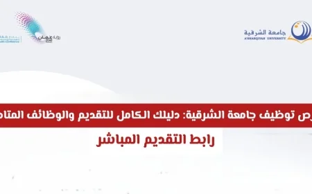 فرص عمل جامعة الشرقية 2026: كيف تقدم والوظائف الشاغرة المتوفرة لديك