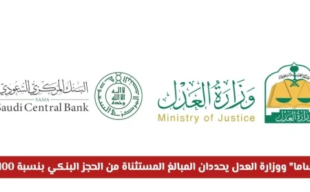 الرسمي من ساما ووزارة العدل تحديد كامل للمبالغ المعفاة من الحجز البنكي بنسبة 100%